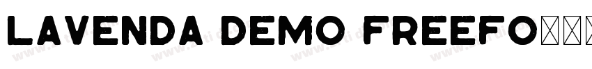 Lavenda Demo FreeFo字体转换